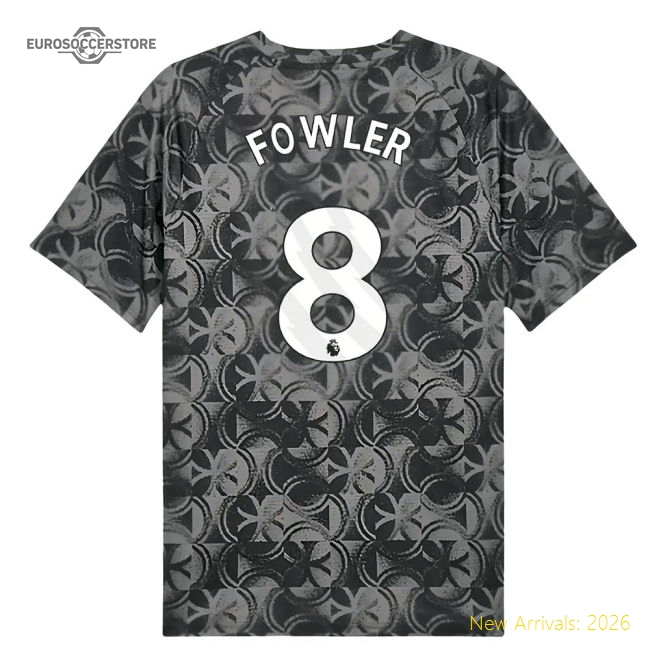 2025-2026 Man City Warm Up Jersey (Black) (Fowler 8)-Vantage Point Soccer