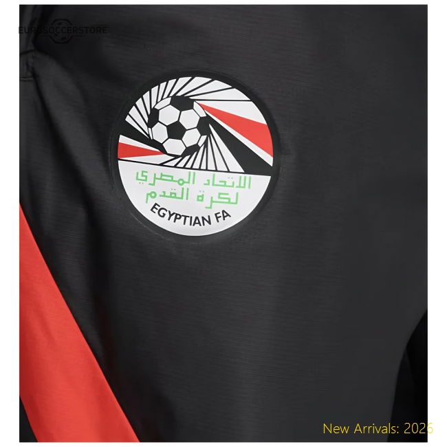 2025-2026 Egypt Prematch Woven Pants (Black)-Vantage Point Soccer
