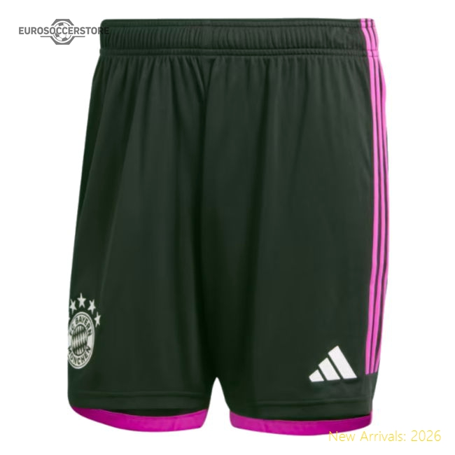 2023-2024 Bayern Munich Away Shorts (Black)-Vantage Point Soccer