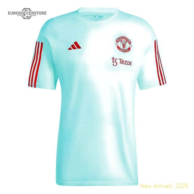 2023-2024 Man Utd Training Tee (White)-Vantage Point Soccer