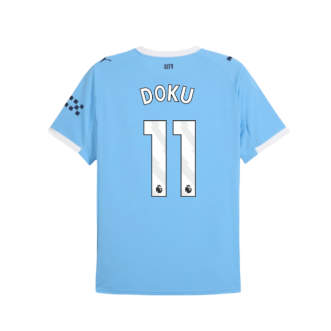 2025-2026 Man City Home Shirt (Doku 11)-Vantage Point Soccer