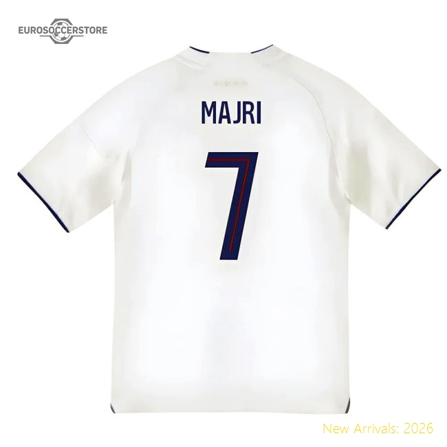 2025-2026 Olympique Lyon Home Shirt (Kids) (Majri 7)-Vantage Point Soccer