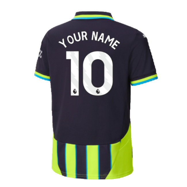 2024-2025 Man City Away Shirt (Kids) (Your Name)-Vantage Point Soccer