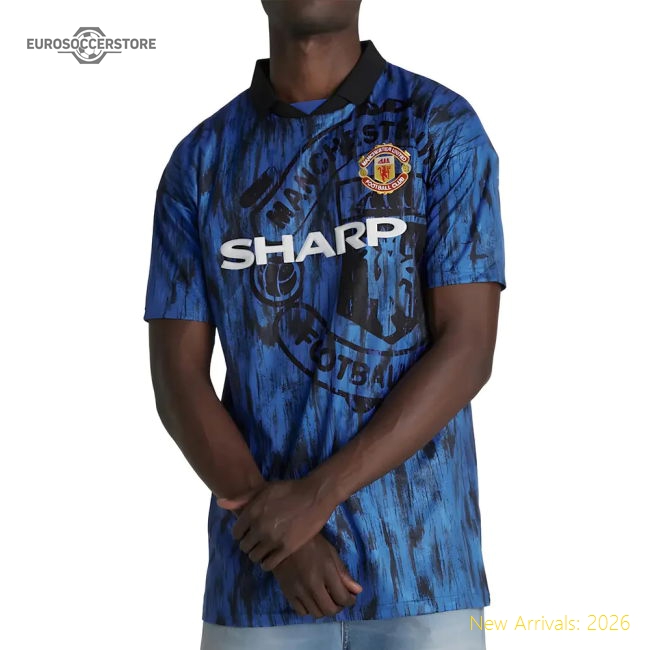 1992-1993 Man Utd Away Retro Shirt (Irwin 3)-Vantage Point Soccer