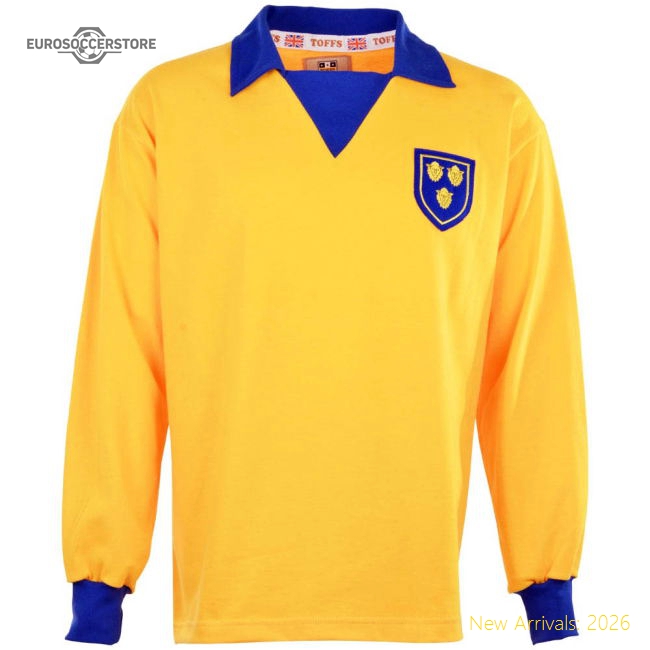Shrewsbury Town 1970s Retro Football Shirt-Vantage Point Soccer
