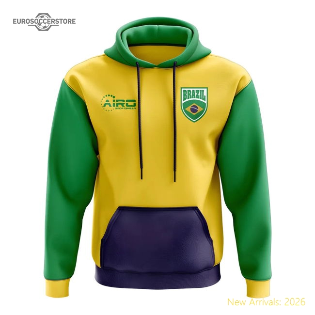 Brazil Concept Country Football Hoody (Yellow)-Vantage Point Soccer