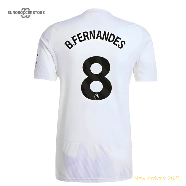 2025-2026 Man Utd Away Shirt (B.Fernandes 8)-Vantage Point Soccer
