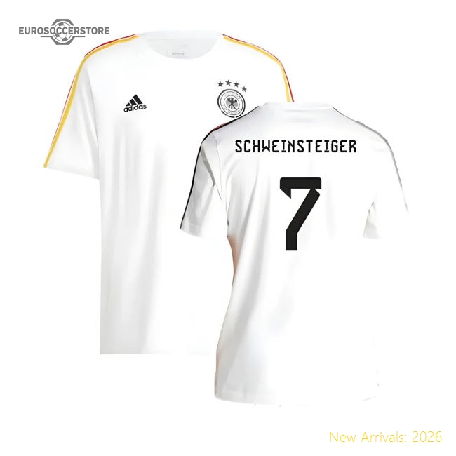 2024-2025 Germany 3S DNA Tee (White) (SCHWEINSTEIGER 7)-Vantage Point Soccer