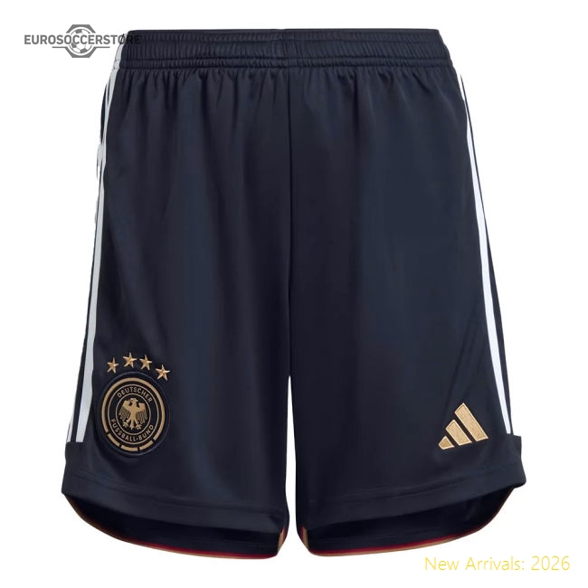 2022-2023 Germany Home Shorts (Black) - Kids-Vantage Point Soccer