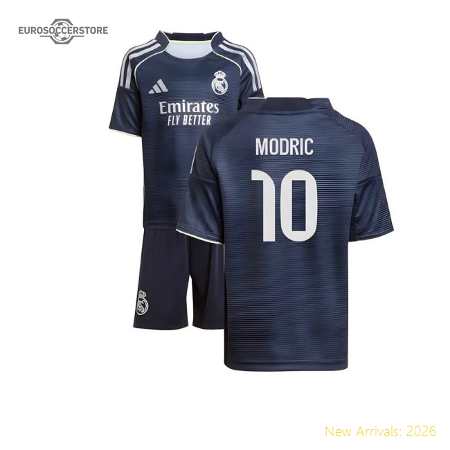 2025-2026 Real Madrid Away Mini Kit (Modric 10)-Vantage Point Soccer