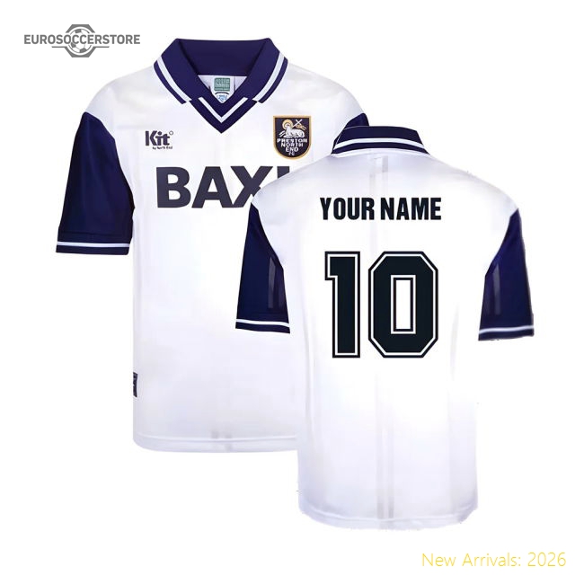 Preston North End 1996 Home Retro Football Shirt (Your Name)-Vantage Point Soccer