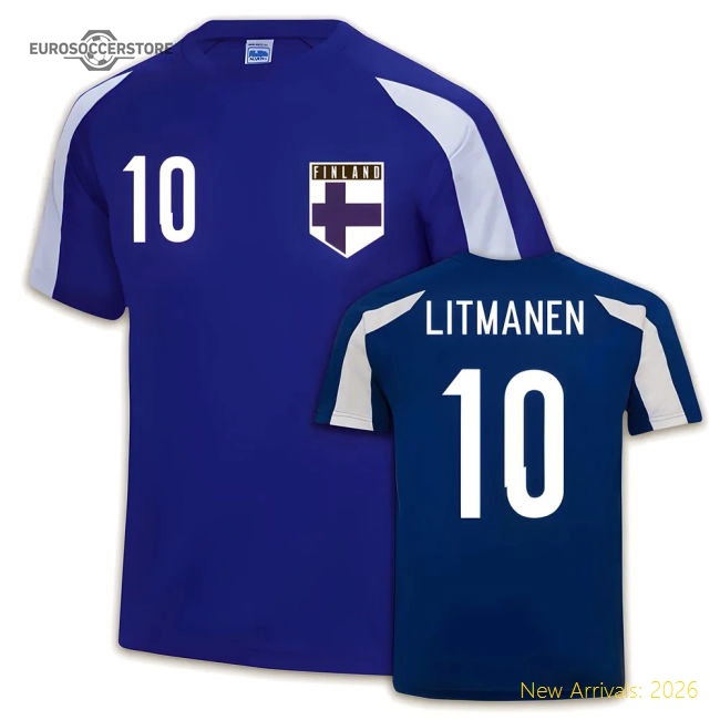 Finland Sports Training Jersey (Jari Litmanen 10)-Vantage Point Soccer