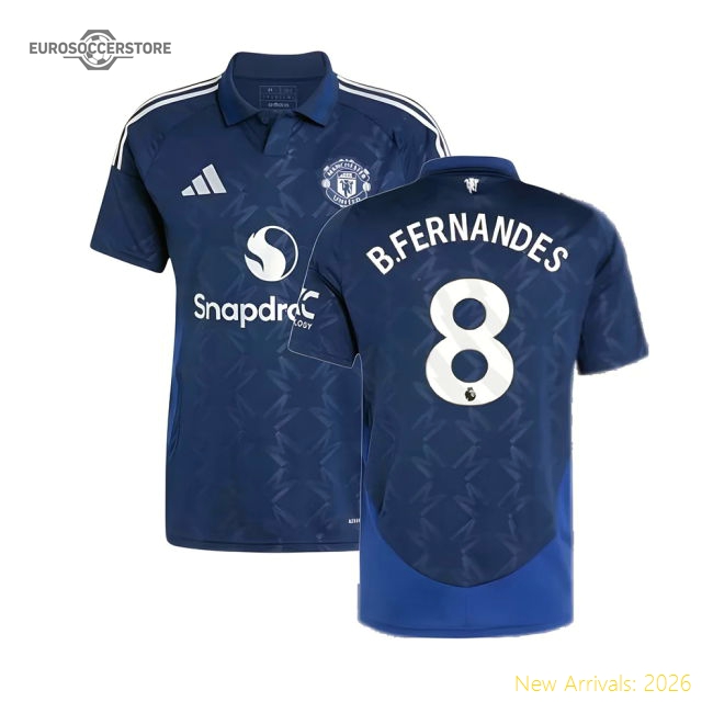 2024-2025 Man Utd Away Shirt (B.Fernandes 8)-Vantage Point Soccer