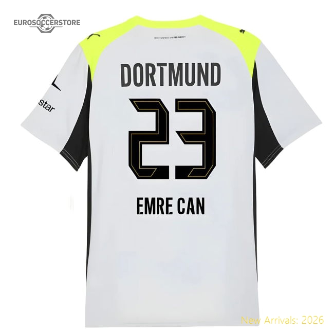 2025-2026 Borussia Dortmund Away Shirt (Emre Can 23)-Vantage Point Soccer