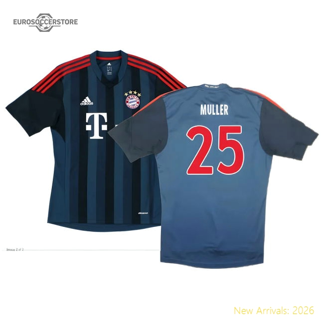 Bayern Munich 2013-14 Third Shirt ((Excellent) S) (Muller 25)-Vantage Point Soccer