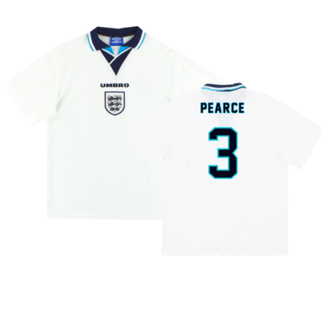 England 1995-97 Home Shirt (XL) (PEARCE 3) (Excellent)-Vantage Point Soccer