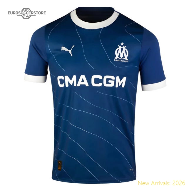 2023-2024 Marseille Away Shirt (Kids)-Vantage Point Soccer