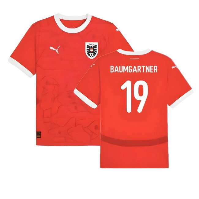 2024-2025 Austria Home Shirt (Baumgartner 19)-Vantage Point Soccer