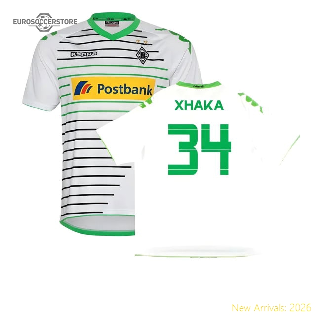 Borussia Monchengladbach 2013-14 Home Shirt ((Excellent) XXL) (Xhaka 34)-Vantage Point Soccer