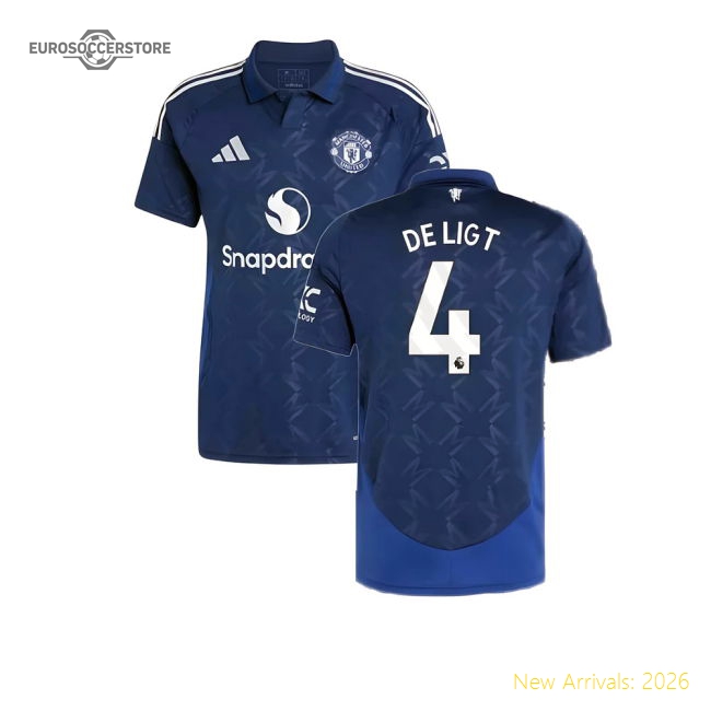 2024-2025 Man Utd Away Shirt (De Ligt 4)-Vantage Point Soccer