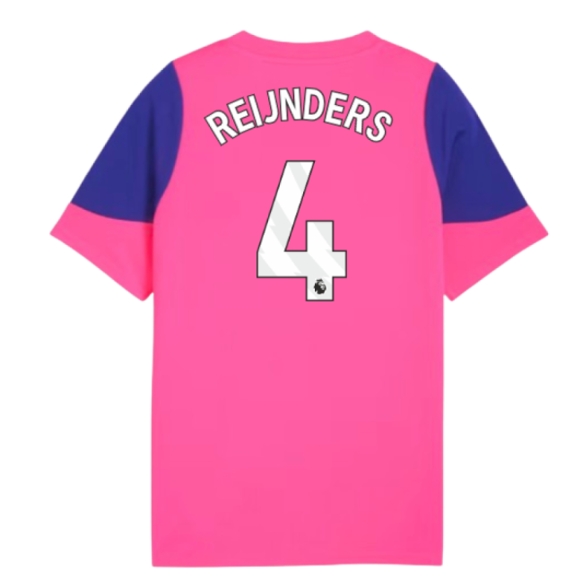 2025-2026 Man City Training Jersey (Fluro Pink) - Kids (Reijnders 4)-Vantage Point Soccer