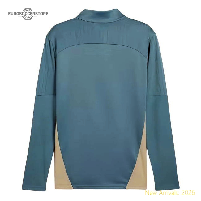 2024-2025 Marseille Training 1/4 Zip Top (Bold Blue)-Vantage Point Soccer