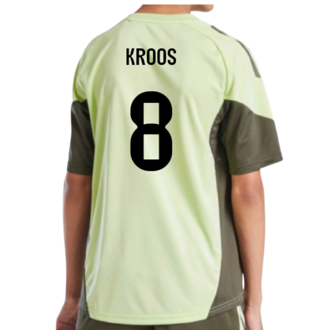 2025-2026 Real Madrid Training Jersey (Almost Lime) - Kids (Kroos 8)-Vantage Point Soccer