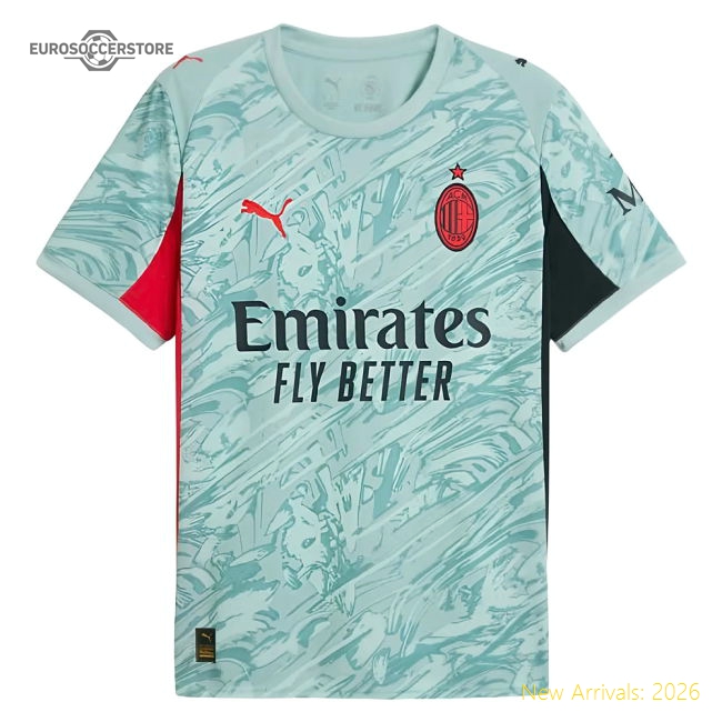 2025-2026 AC Milan Home Goalkeeper Shirt (Modern Mint)-Vantage Point Soccer
