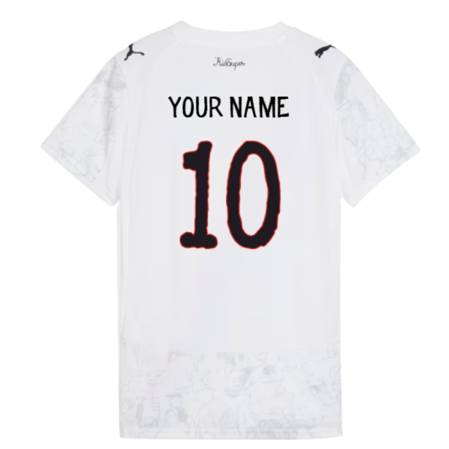 2025-2026 KIDSUPER x Manchester City CWC Shirt (White) - Womens (Your Name)-Vantage Point Soccer