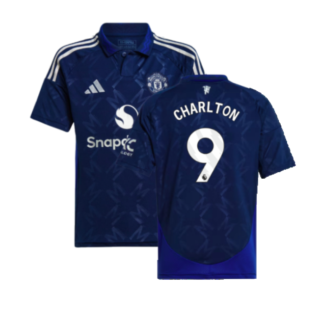 2024-2025 Man Utd Away Shirt (Kids) (Charlton 9)-Vantage Point Soccer