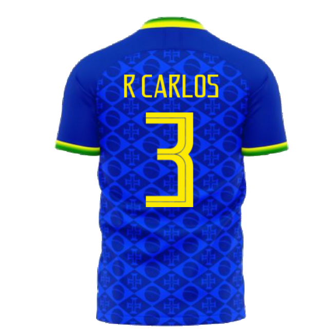 Brazil 2021-2022 Away Concept Football Kit (Fans Culture) (R CARLOS 3)-Vantage Point Soccer
