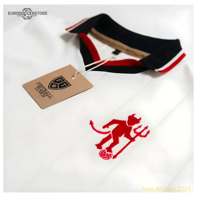 Manchester Devils Classic White Retro Shirt-Vantage Point Soccer