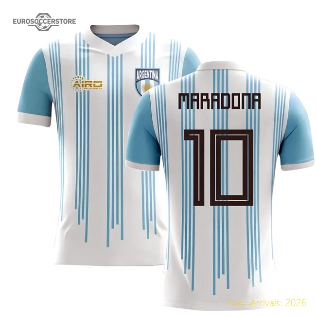 2025-2026 Argentina Home Concept Football Shirt (Maradona 10)-Vantage Point Soccer