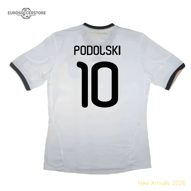 Germany 2010-11 Home Shirt ((Good) S) (PODOLSKI 10)-Vantage Point Soccer