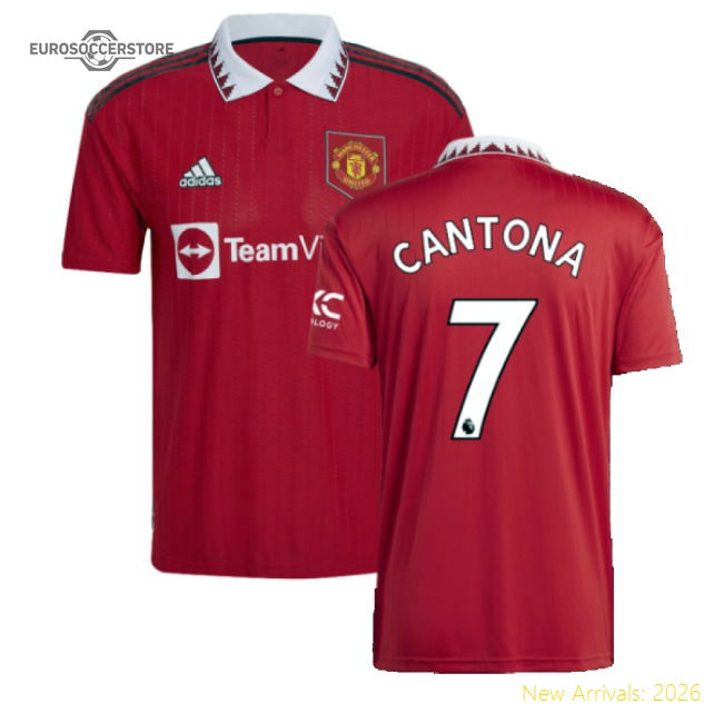 2022-2023 Man Utd Home Shirt (CANTONA 7)-Vantage Point Soccer