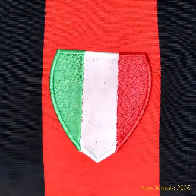 A C Milan 1950s Retro Football Shirt-Vantage Point Soccer
