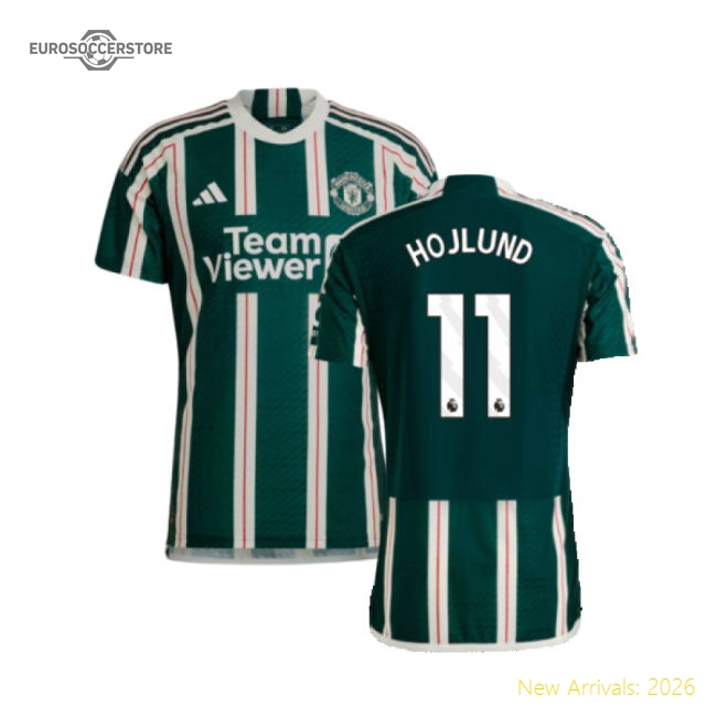 2023-2024 Man Utd Authentic Away Shirt (Hojlund 11)-Vantage Point Soccer