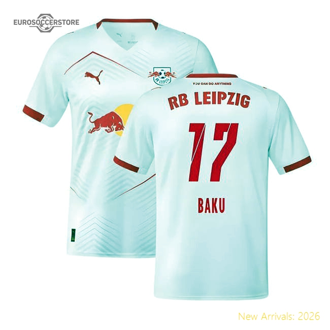 2025-2026 Red Bull Leipzig Home Shirt (Baku 17)-Vantage Point Soccer