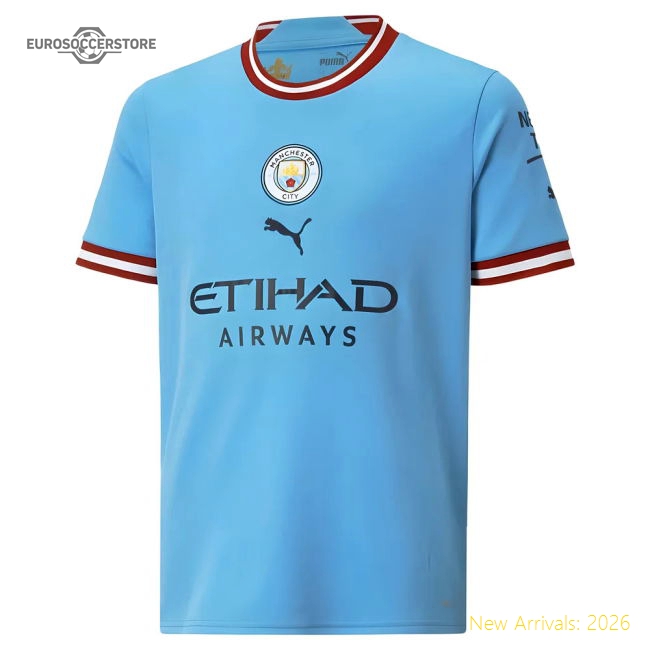 2022-2023 Man City Home Shirt (Kids) (HAALAND 9)-Vantage Point Soccer