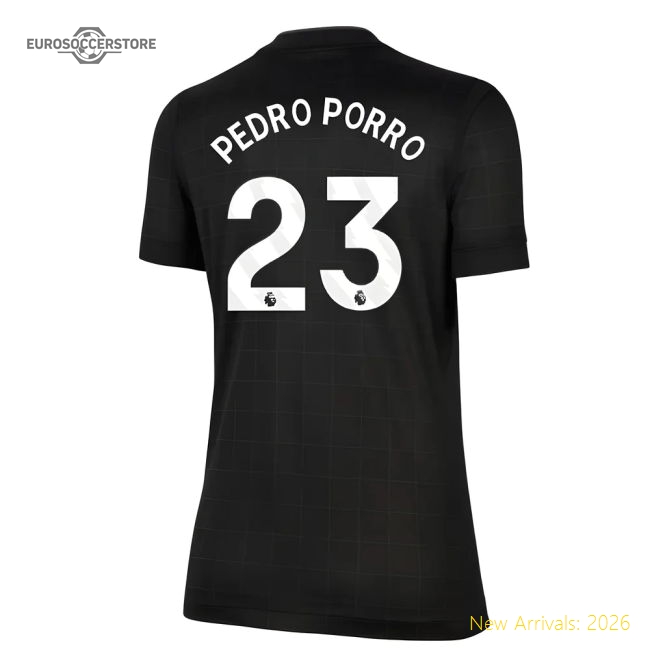 2025-2026 Tottenham Away Shirt (Womens) (Pedro Porro 23)-Vantage Point Soccer