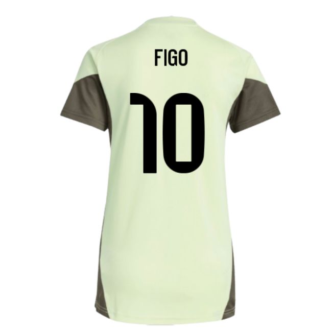 2025-2026 Real Madrid Training Jersey (Almost Lime) - Womens (Figo 10)-Vantage Point Soccer