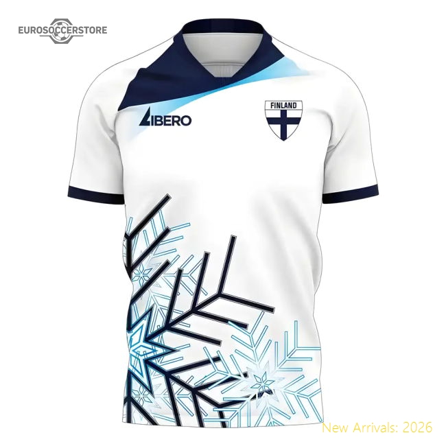 Finland 2025-2026 Home Concept Football Kit (Libero) - Baby-Vantage Point Soccer