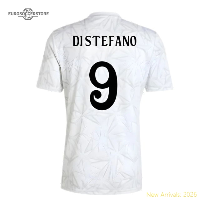 2024-2025 Real Madrid Pre-Match Shirt (White) (Di Stefano 9)-Vantage Point Soccer