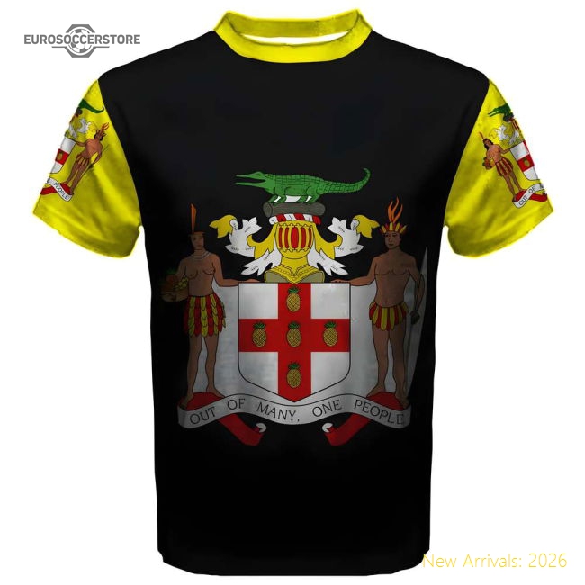 Jamaica Coat of Arms Sublimated Sports Jersey-Vantage Point Soccer