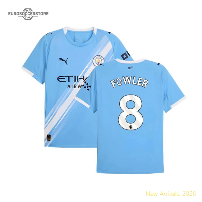 2025-2026 Man City Home Shirt (Fowler 8)-Vantage Point Soccer