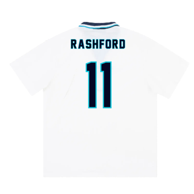 England 1995-97 Home Shirt (XL) (Rashford 11) (Excellent)-Vantage Point Soccer