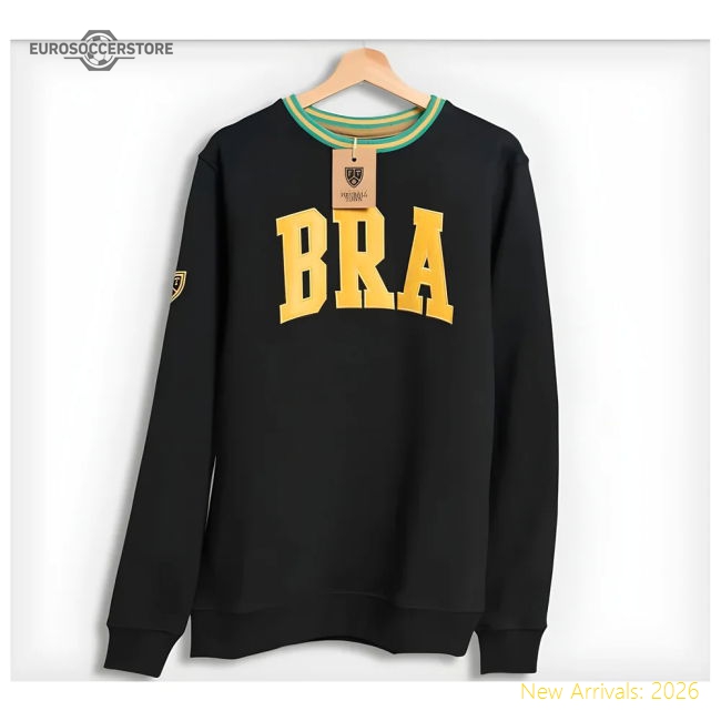 Brazil Retro Football Sweatshirt-Vantage Point Soccer