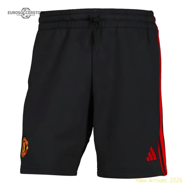 2024-2025 Man Utd DNA Shorts (Black)-Vantage Point Soccer