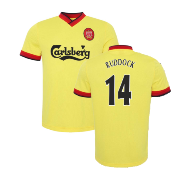 1997-1998 Liverpool Away Retro Shirt (RUDDOCK 14)-Vantage Point Soccer