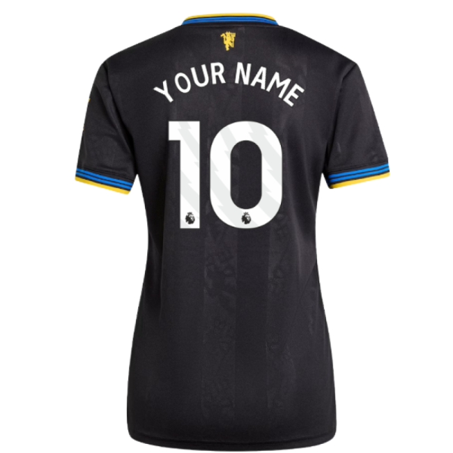 2025-2026 Man Utd Authentic Third Shirt (Womens) (Your Name)-Vantage Point Soccer